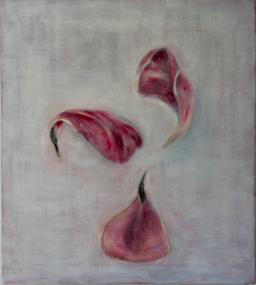 Drei fallende Tulpenbl&auml;tter