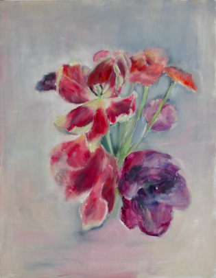 Verbl&uuml;hter Tulpenstrauss